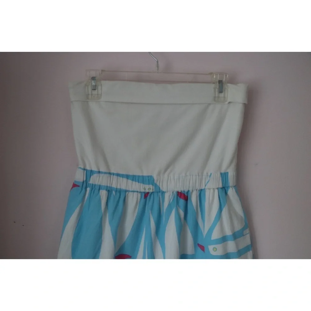 Lilly Pulitzer Pink and Blue Ruffled Tiered Sundress - Picture 3 of 5